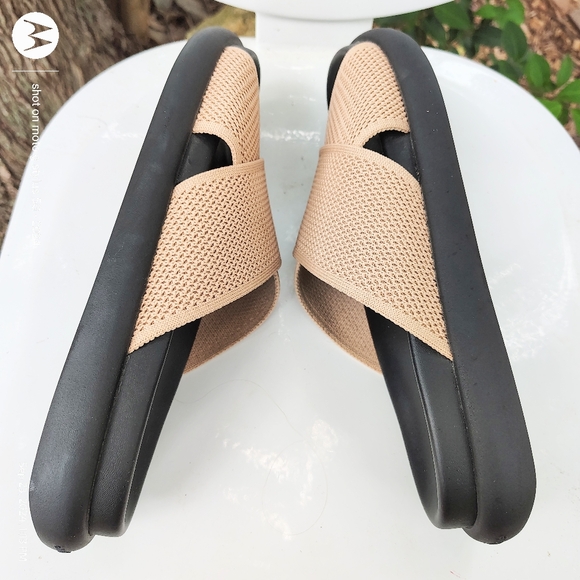 ANEW ANOTHERSOLE SZ 41 9 1/2 TAULE MARSHMELLOW SANDALS SLIDES NWOB - Picture 13 of 14